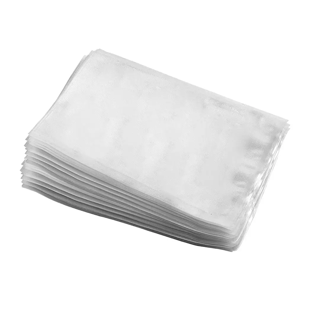 Traderight Group  200x Food Vacuum Sealer Rolls Storage Bags Saver Seal Commercial Heat 16.5x25cm