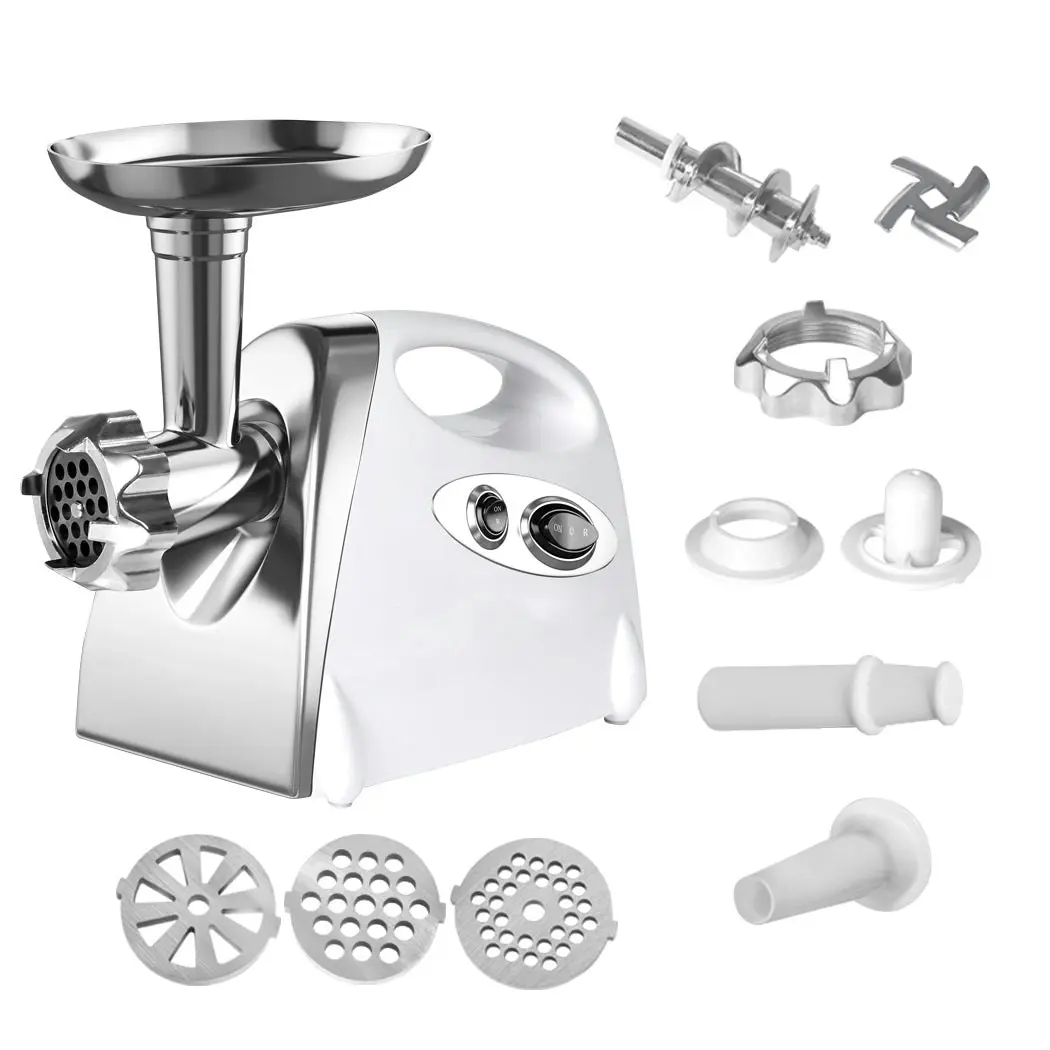 800W Electric Meat Grinder Mincer Sausage Filler Kibbe Maker Kitchen Tool Black