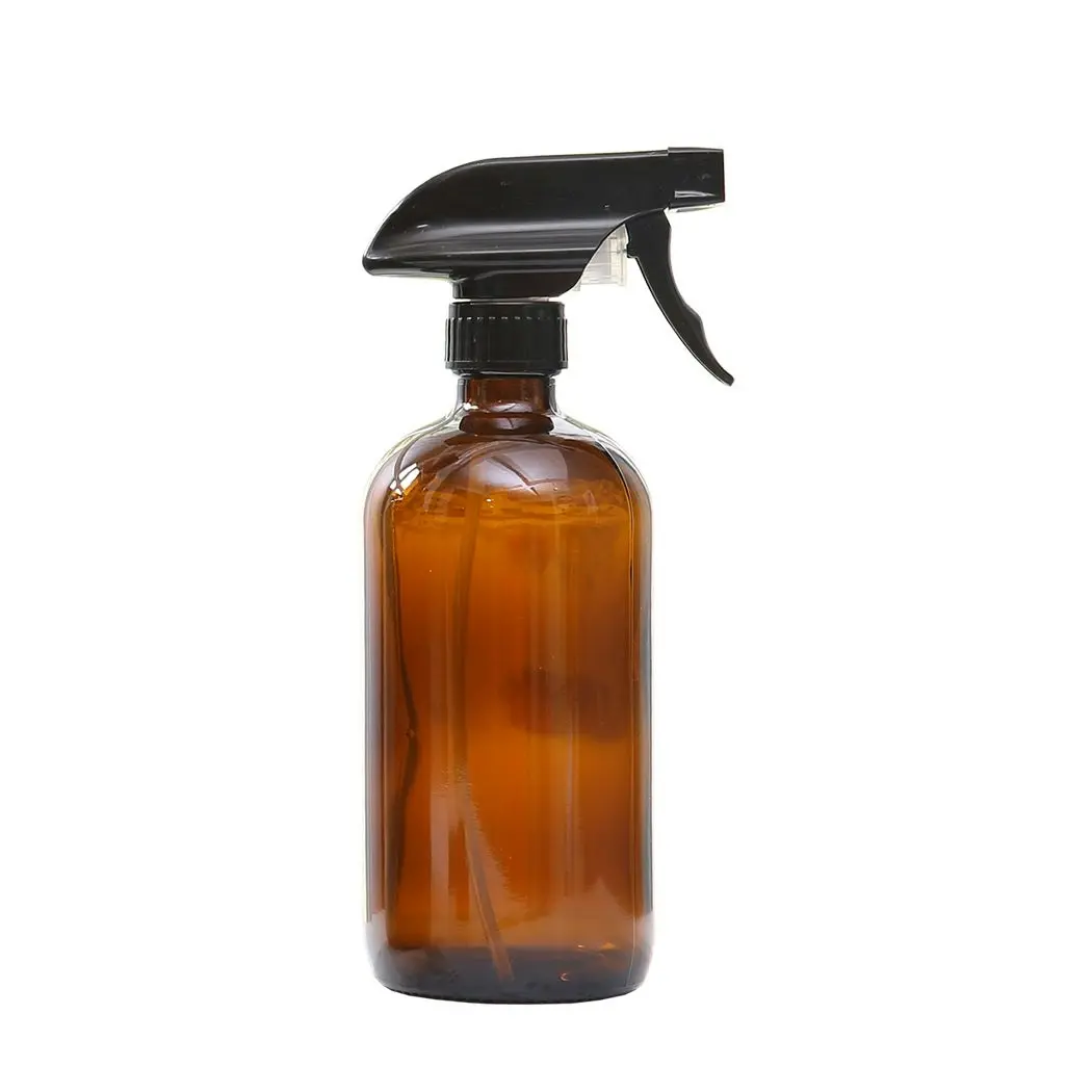 Traderight Group  4x 500ml Amber Glass Spray Bottles Trigger Water Sprayer Aromatherapy Dispenser