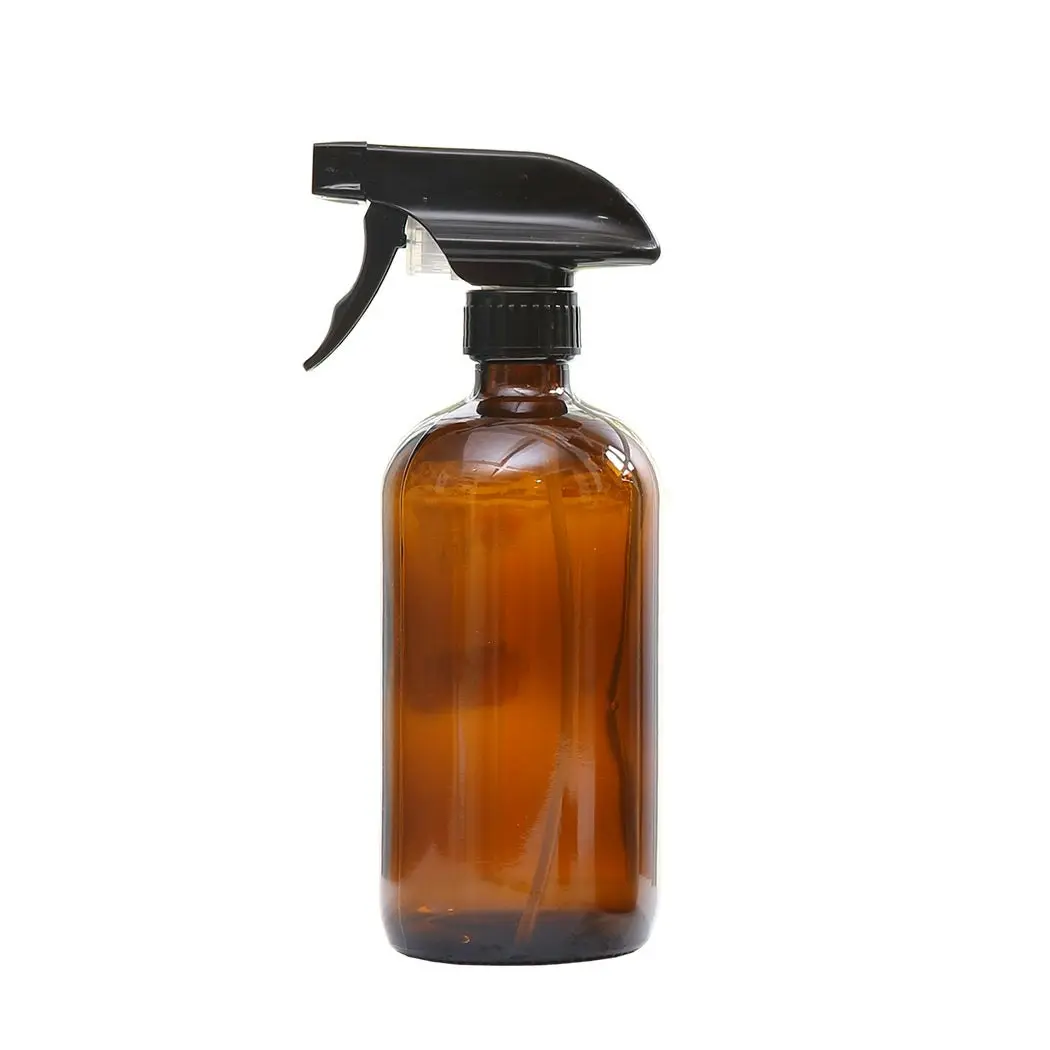 Traderight Group  4x 500ml Amber Glass Spray Bottles Trigger Water Sprayer Aromatherapy Dispenser