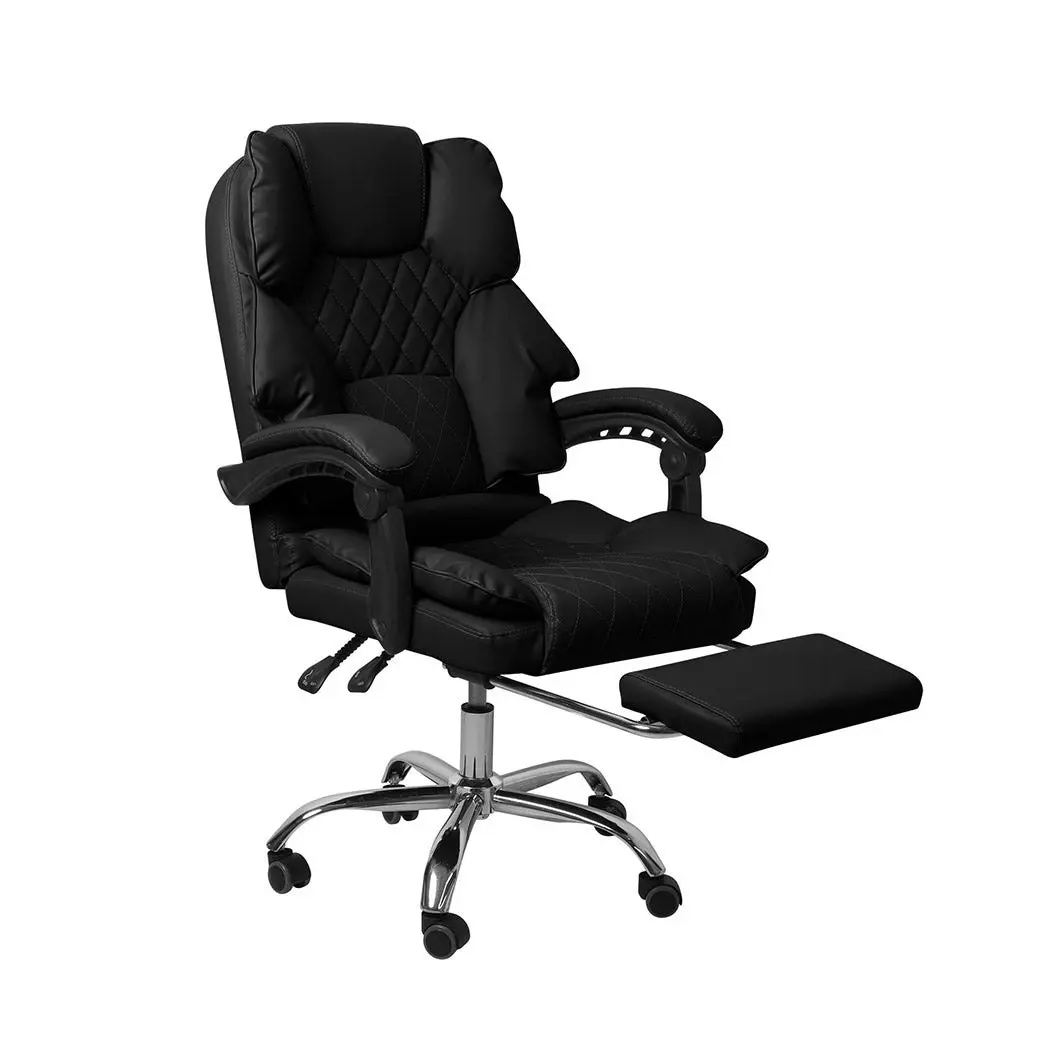 Levede Gaming Chair Office Computer Seat Racing PU Leather Executive Footrest