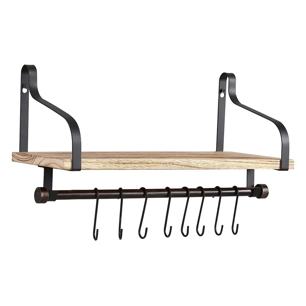 Levede Floating Shelf Brackets Wall Shelves Mount Display Rack Storage Hook