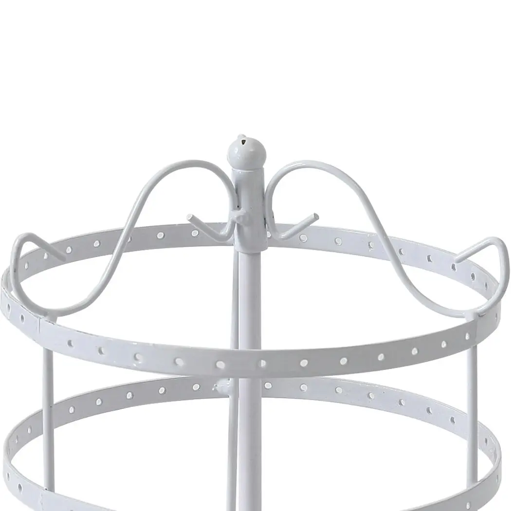 Traderight Group  Earring Holder Stand Jewelry Display Hanging Rack Storage Metal Organizer 4 Tier