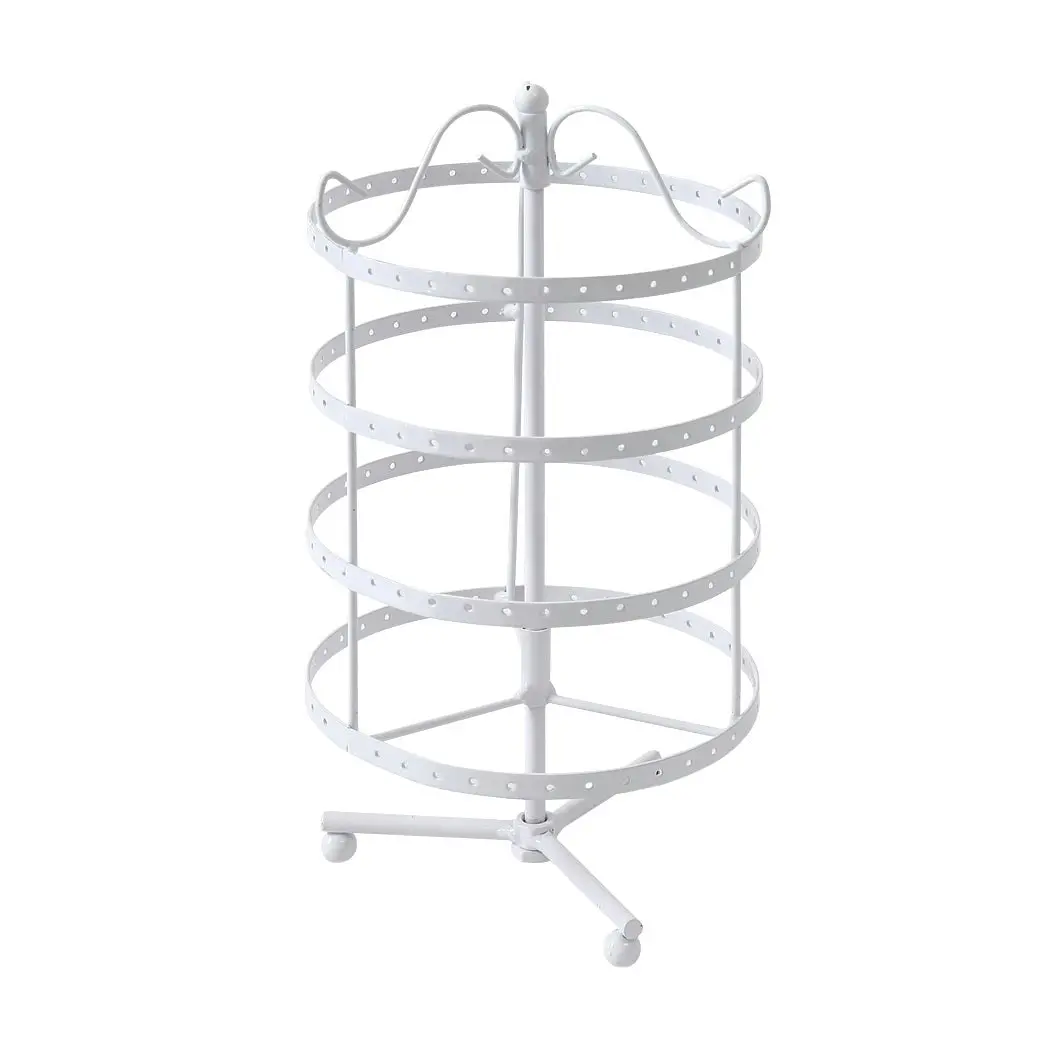 Traderight Group  Earring Holder Stand Jewelry Display Hanging Rack Storage Metal Organizer 4 Tier