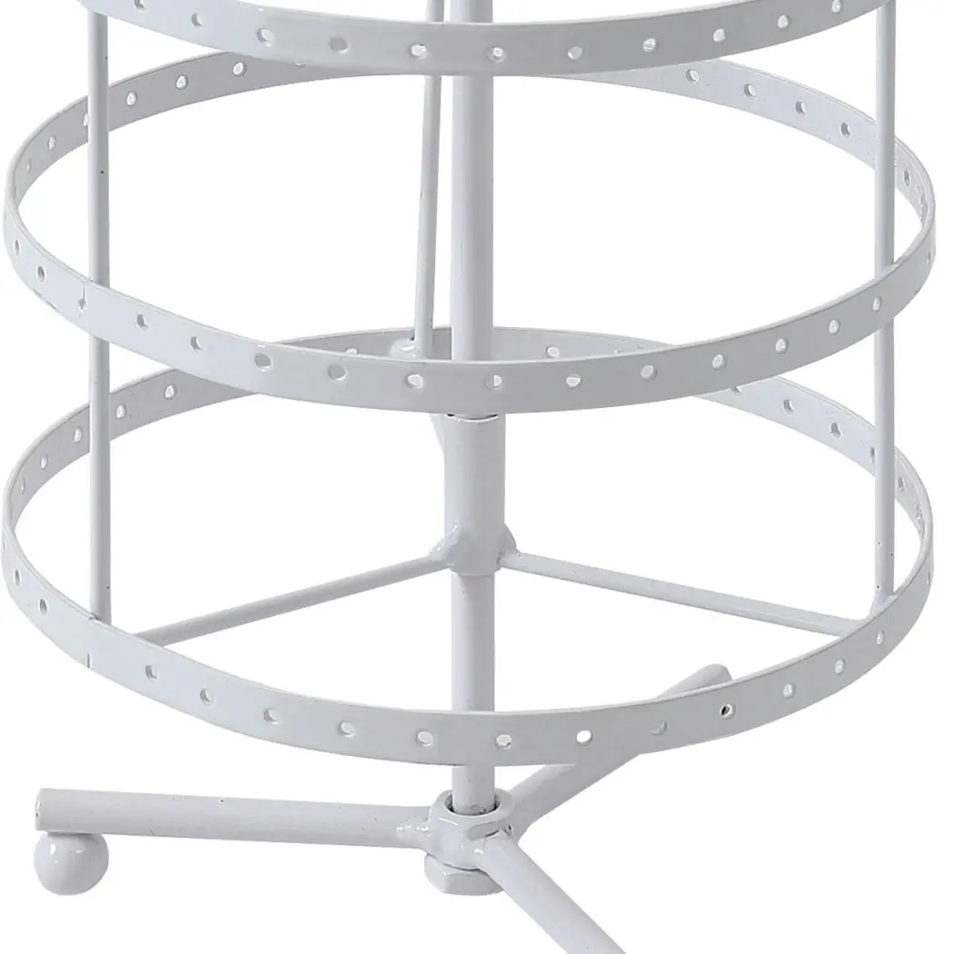 Traderight Group  Earring Holder Stand Jewelry Display Hanging Rack Storage Metal Organizer 4 Tier