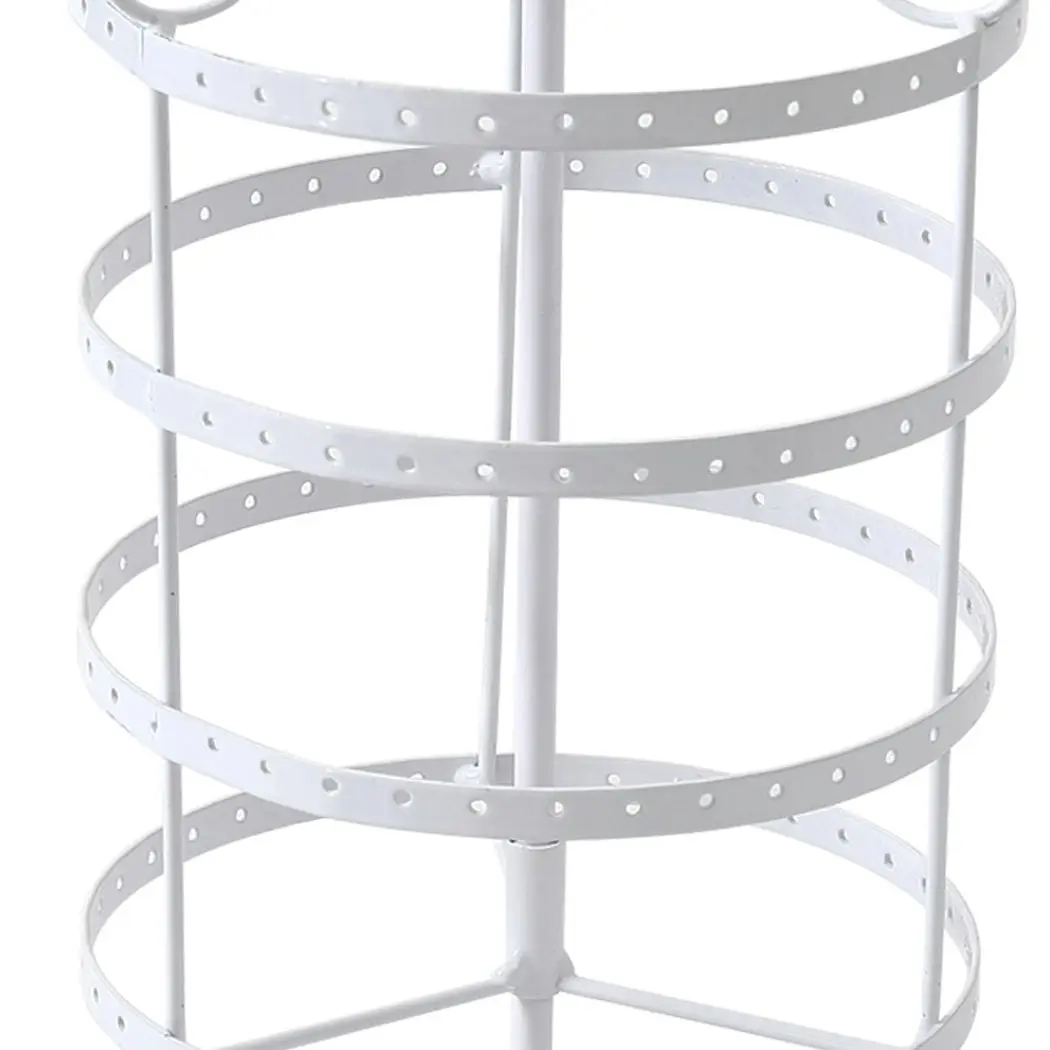 Traderight Group  Earring Holder Stand Jewelry Display Hanging Rack Storage Metal Organizer 4 Tier