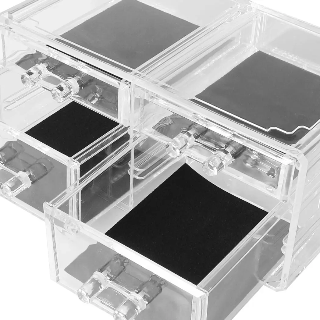 Traderight Group  Cosmetic 7 Drawer Makeup Organizer Storage Jewellery Holder Box Acrylic Display