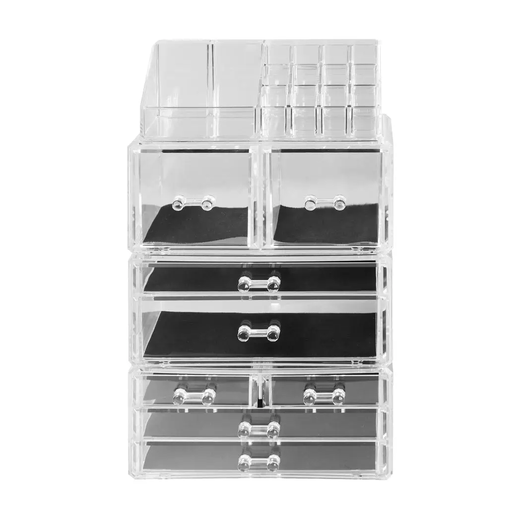 Traderight Group  Cosmetic 8 Drawer Makeup Organizer Storage Jewellery Holder Box Acrylic Display