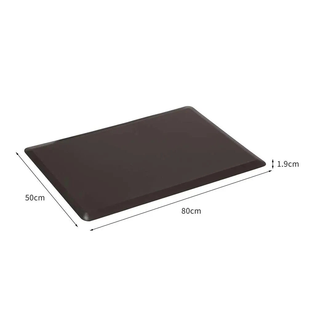 Marlow Anti Fatigue Mat Standing Desk Rug Kitchen Home Office Foam Brown 50x80