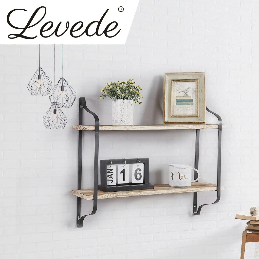 Levede Floating Shelves Brackets Display Shelf Bookshelf Wall Mount Rack Storage