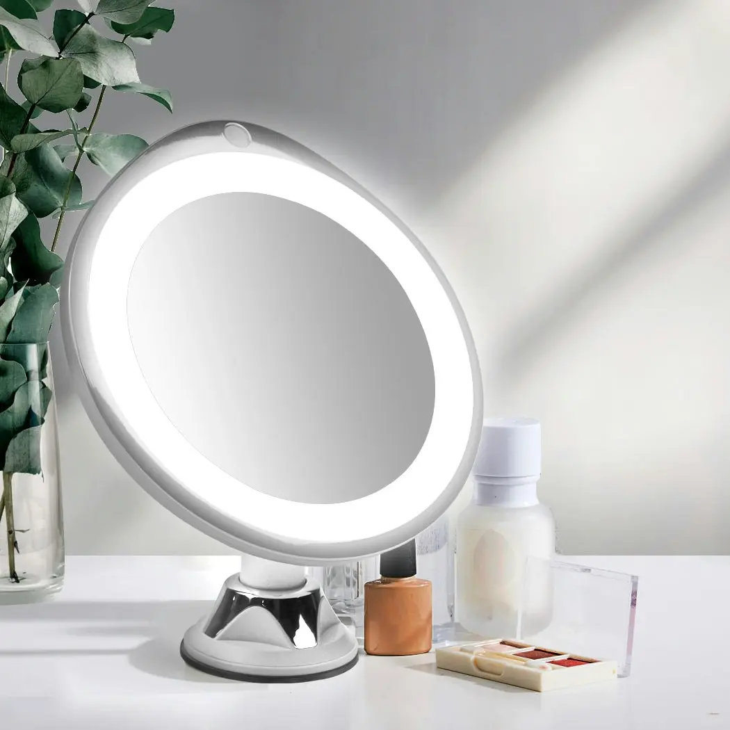 Traderight Group  10x Magnifying Makeup LED Mirror 360° Rotation Wall Cosmetic Bathroom Mirrors