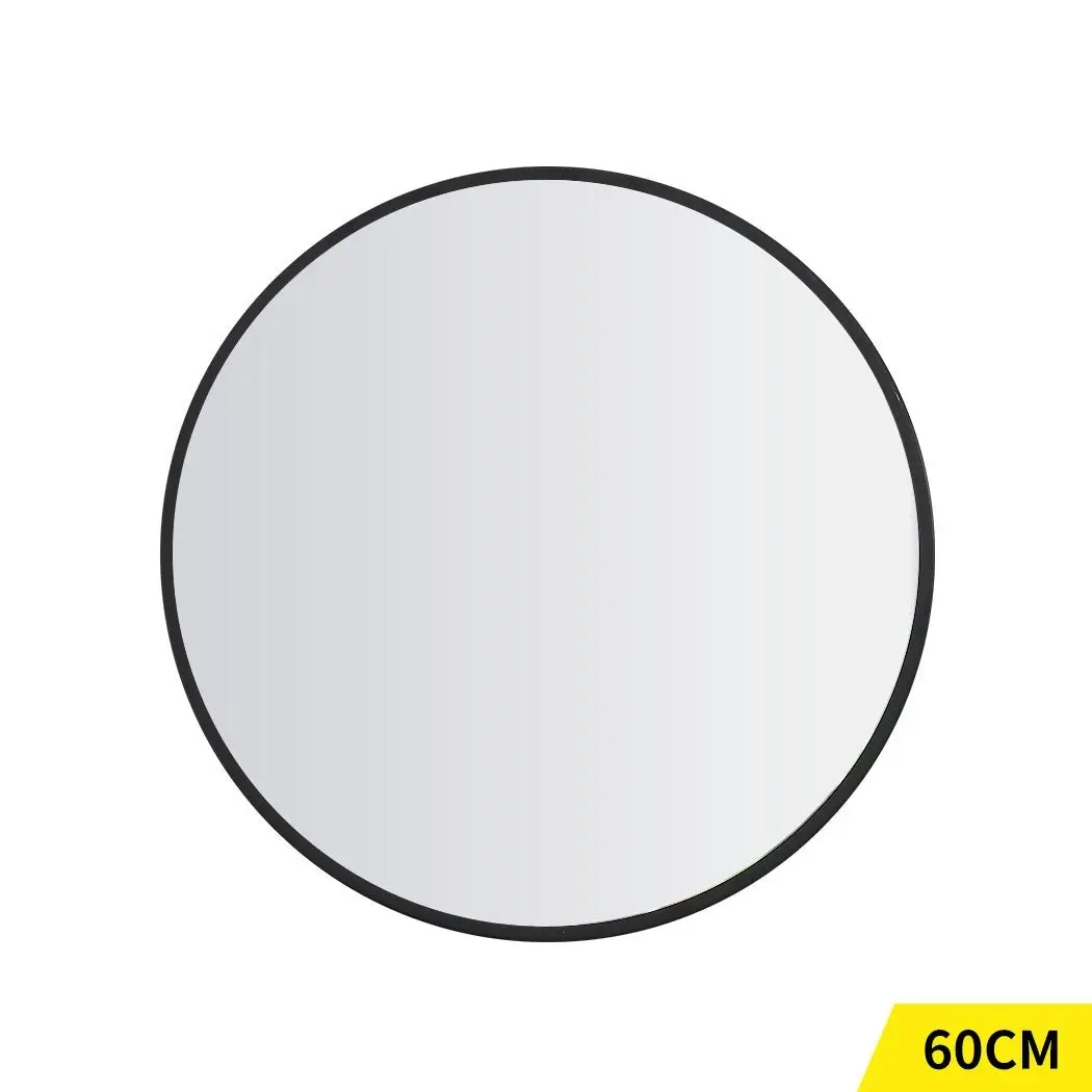 Traderight Group  Wall Mirror Round Shaped Bathroom Makeup Mirrors Smooth Edge 60CM