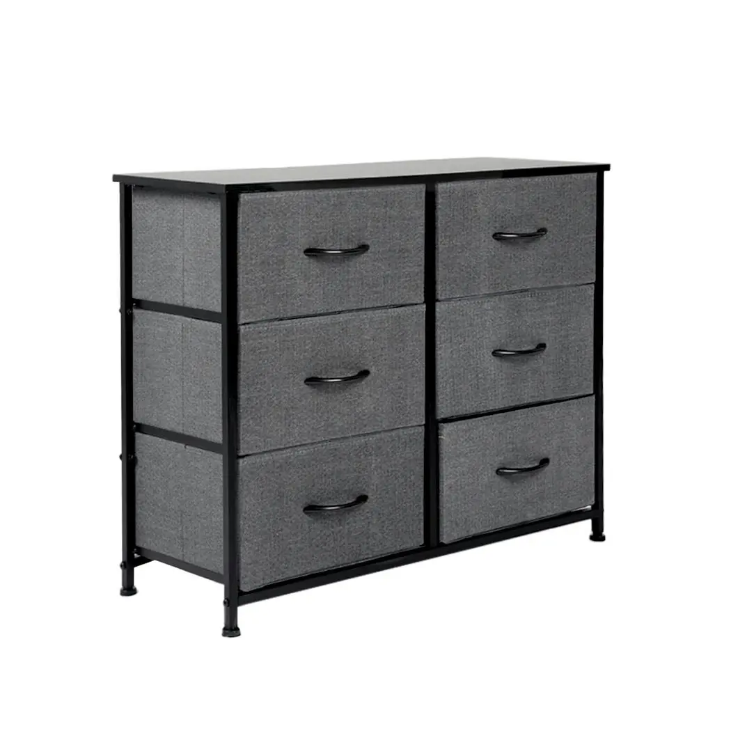 Levede Storage Cabinet Tower Chest of 6 Drawers Dresser Tallboy Lowboy Organizer