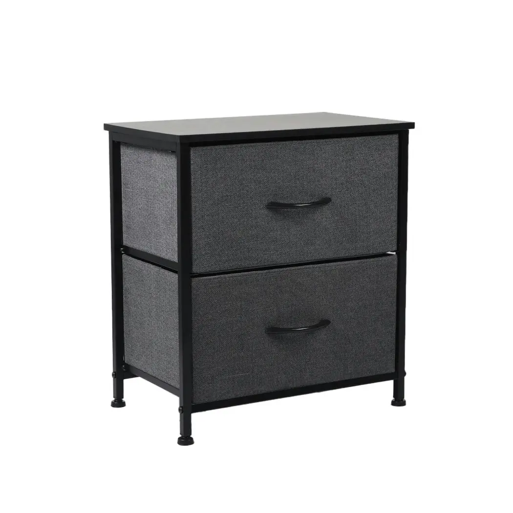 Levede Storage Cabinet Chest of 2 Drawers Tower Bed Sofa Side End Table Dresser