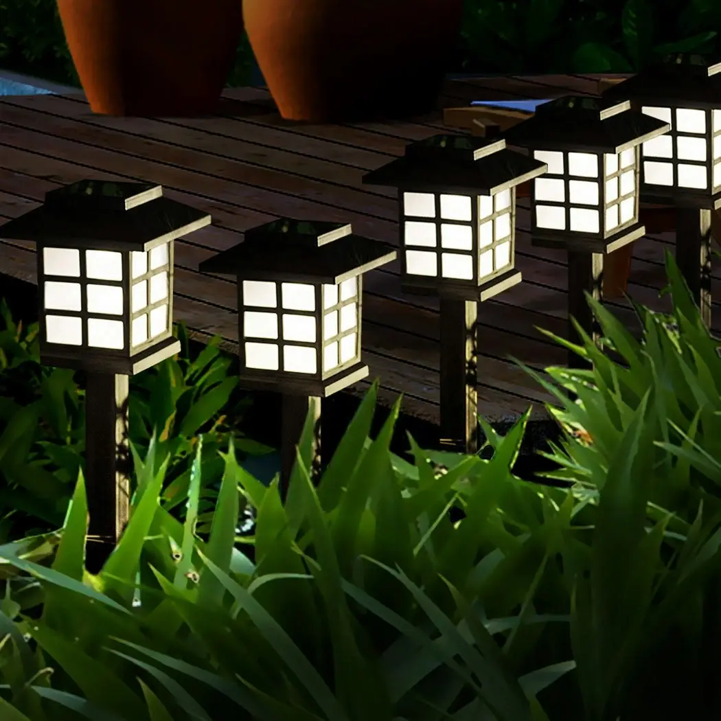 Emitto 6x LED Solar Power Garden Lights Landscape Path Lawn Yard Lamp Outdoor