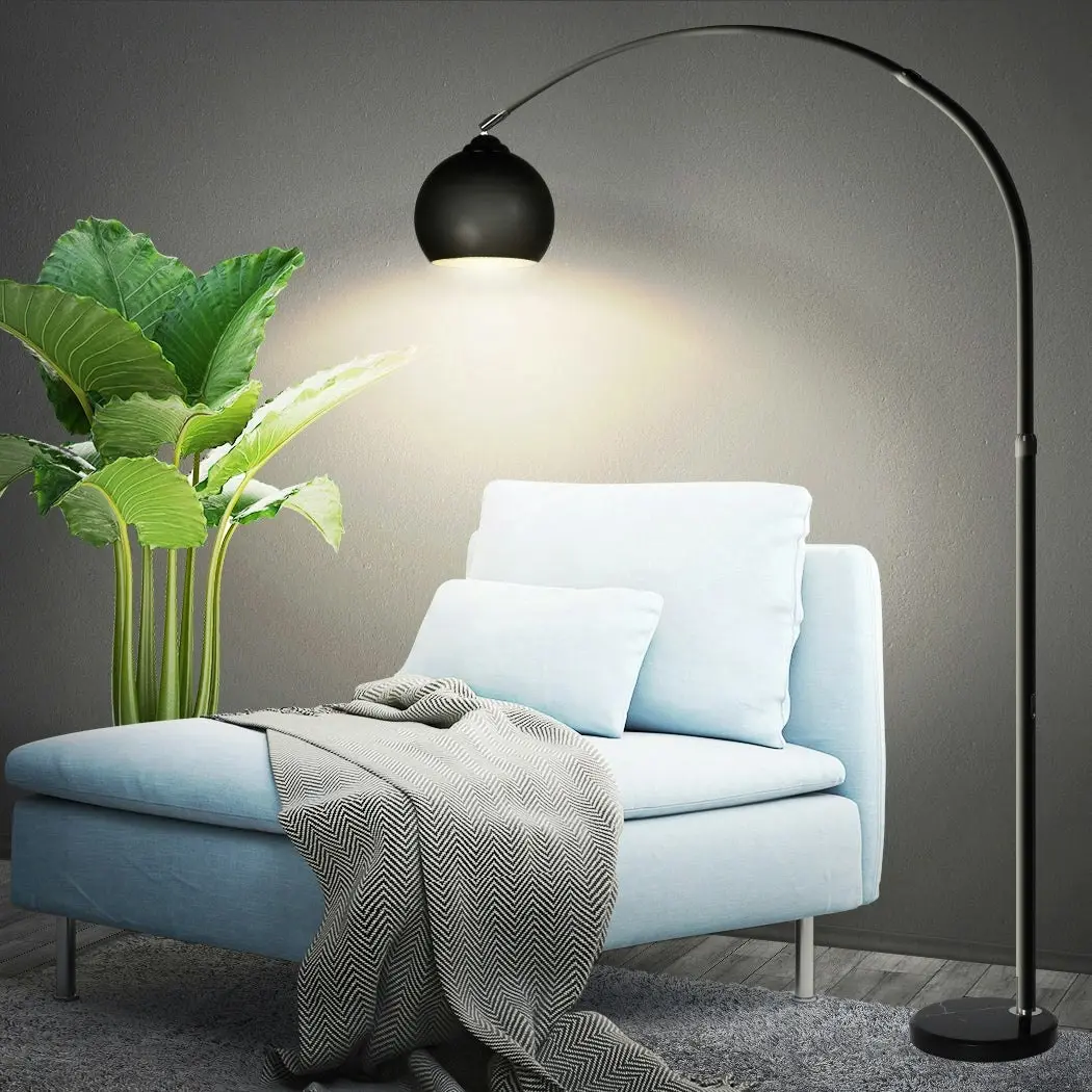 Emitto Modern LED Floor Lamp Stand Reading Light Adjustable Indoor Marble Base