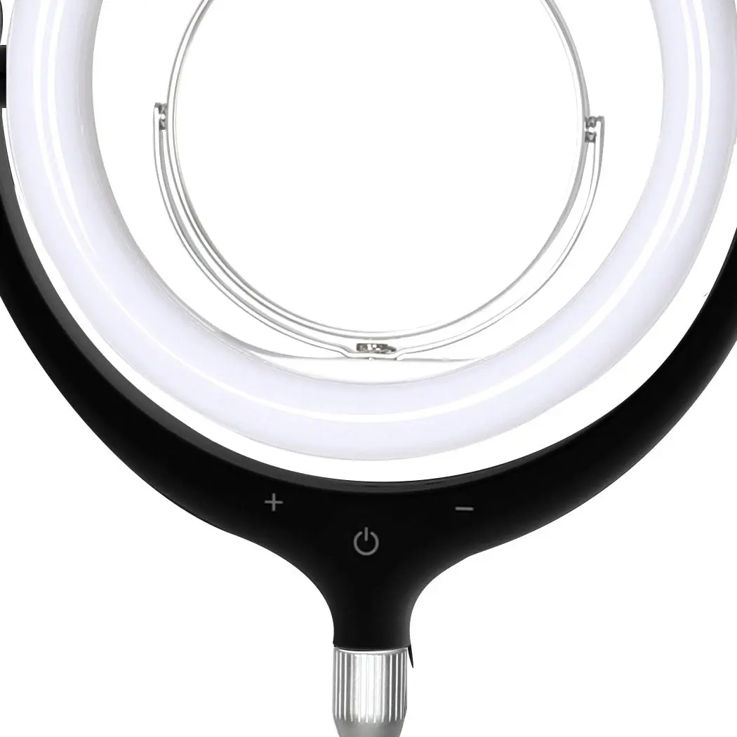 Traderight Group  LED Ring Light with Tripod Stand Phone Holder Dimmable Studio Lamp Makeup Mirror