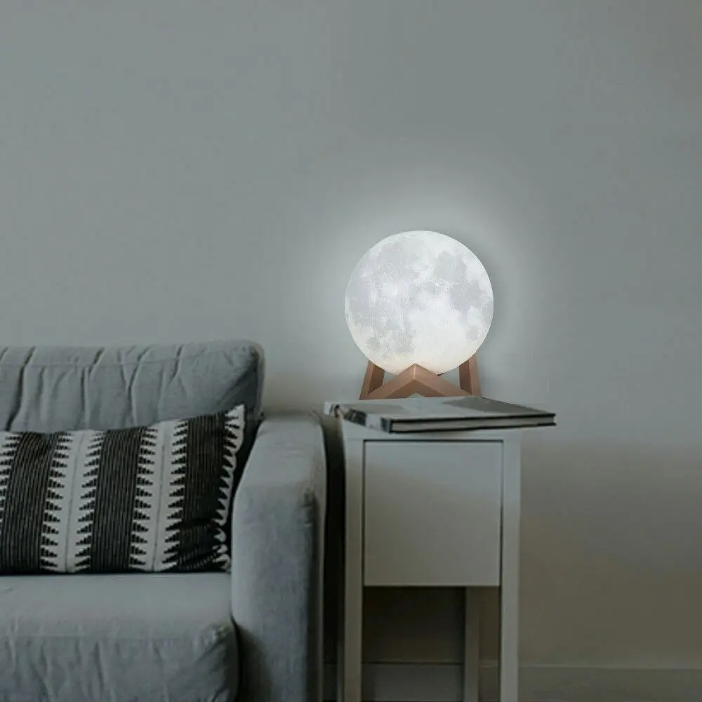 Traderight Group  3D Magical Moon Lamp USB LED Night Light Moonlight Touch Sensor 20cm Diameter