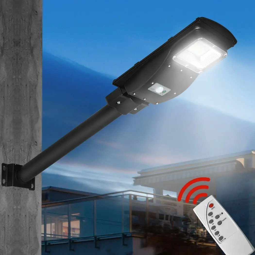 Traderight Group  Solar Sensor LED Street Lights Flood Garden Wall Light Motion Pole Outdoor 30W