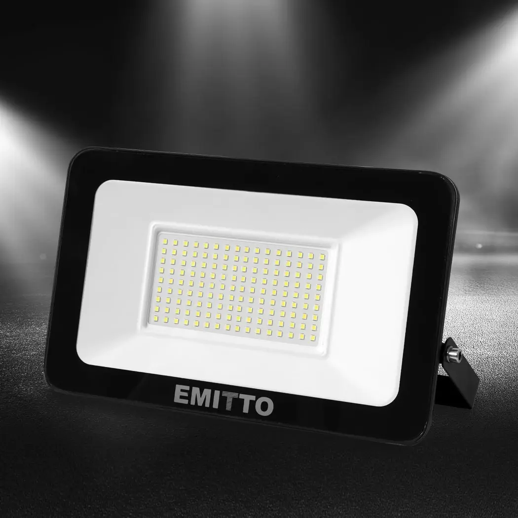 Emitto LED Flood Light 100W Outdoor Floodlights Lamp 220V-240V IP65 Cool White