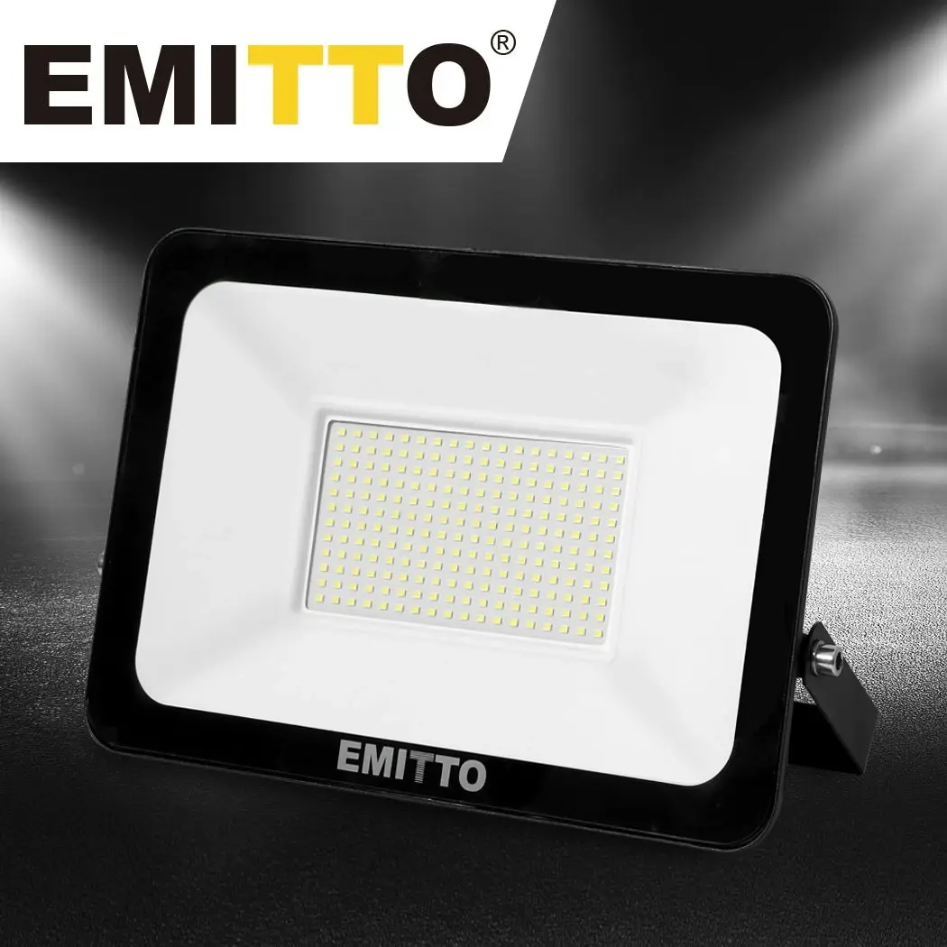 Emitto LED Flood Light 150W Outdoor Floodlights Lamp 220V-240V IP65 Cool White