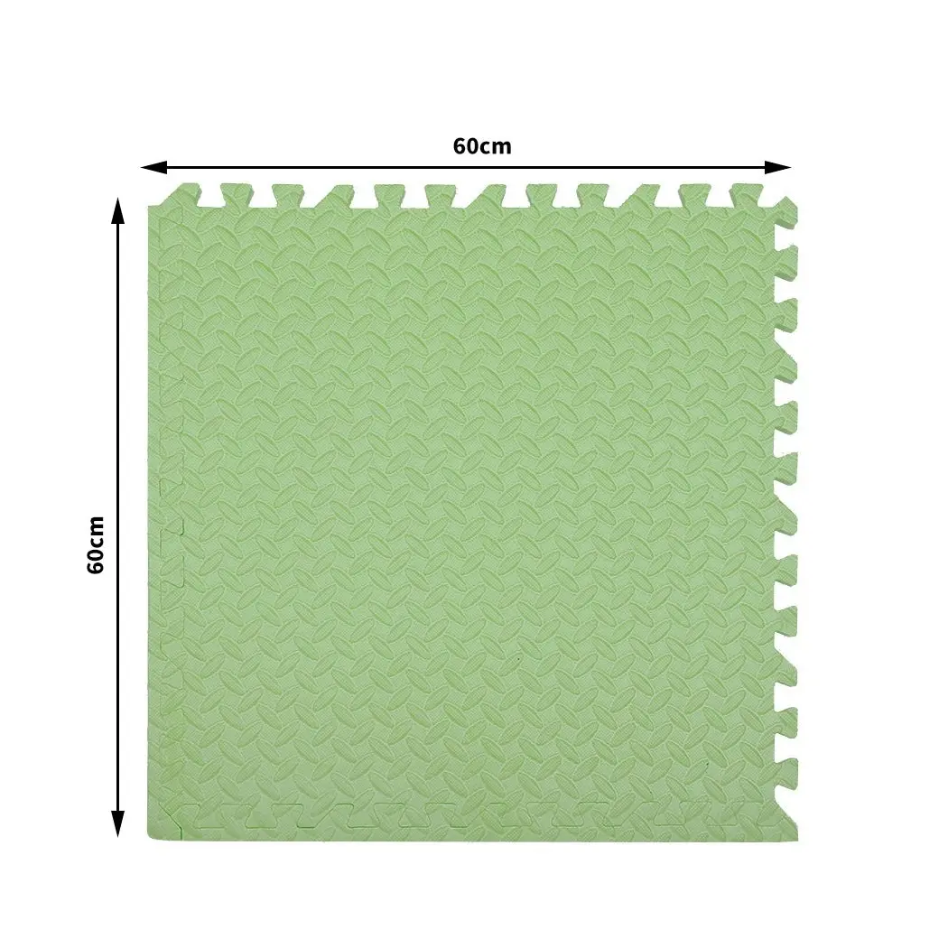 BoPeep EVA Foam Kids Play Mat Floor Kid Crawling Interlocking Home Green 60x60