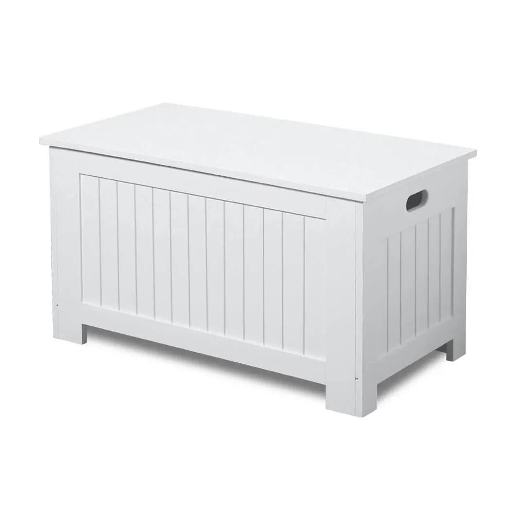 Levede Kids Toy Box Storage Chest Cabinet Container Clothes Organiser White