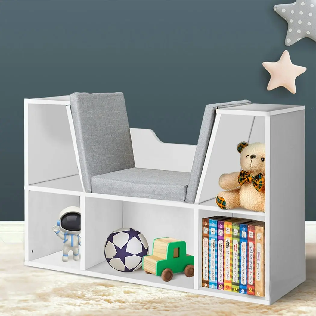 Levede Kids Bookcase Toys Box Shelf Storage Cabinet Container Children Organiser