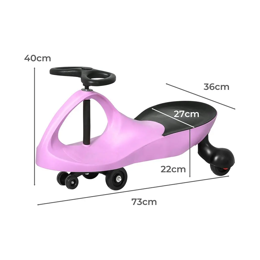 BoPeep Kids Ride On Swing Car Toys Wiggle Swivel Slider Scooter Children Outdoor