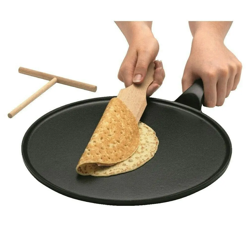 Chasseur Crepe Pan Cast 30cm Iron | Black Onyx