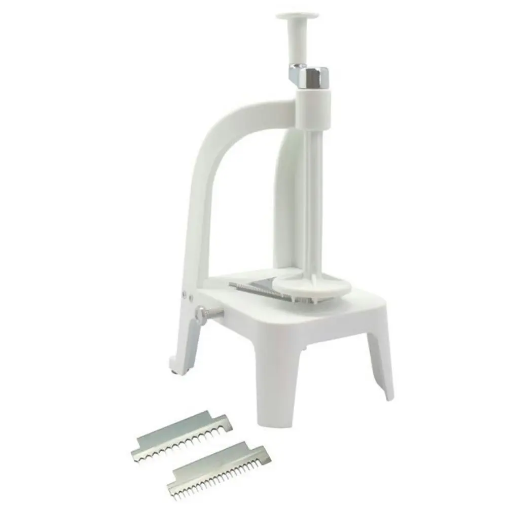 Benriner Vertical Turning Slicer Thickness 1mm to 4mm with Interchange Blades | White