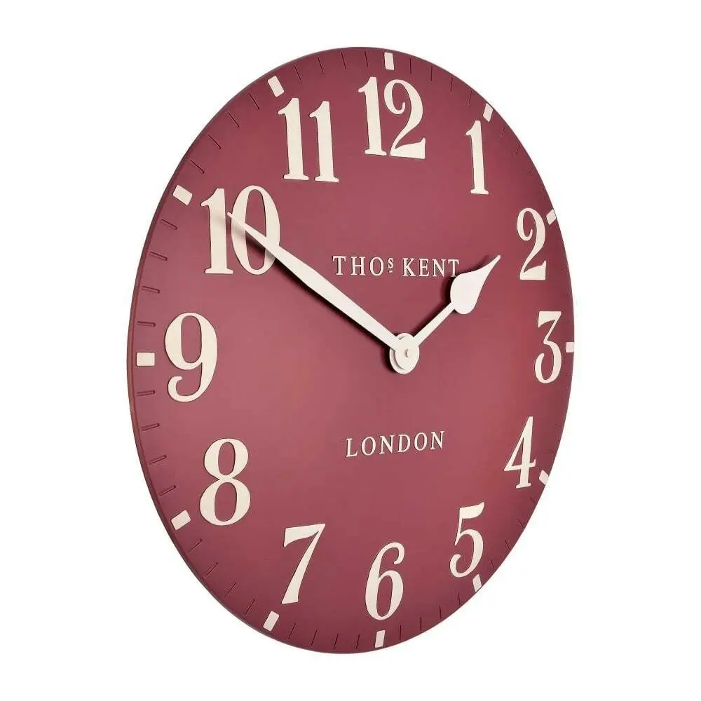 Thomas Kent 30cm Mulberry Arabic Wall Clock | Red