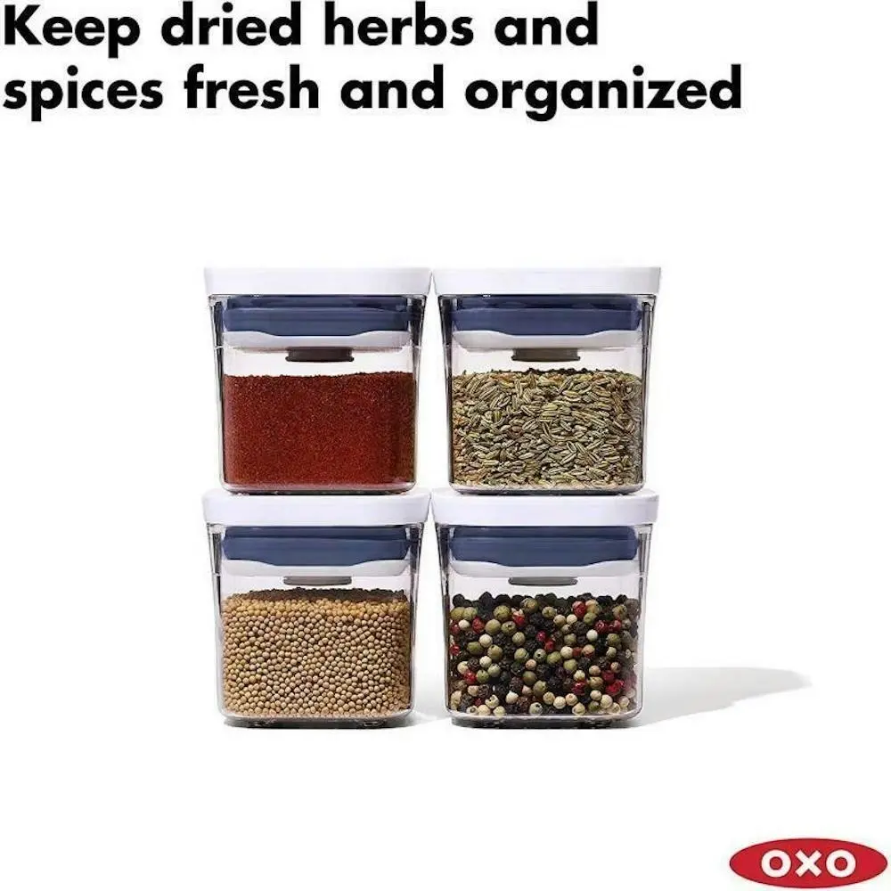 OXO Good Grips Pop 2.0 Mini Container Set 4 Piece Air Tight Pop 4pc