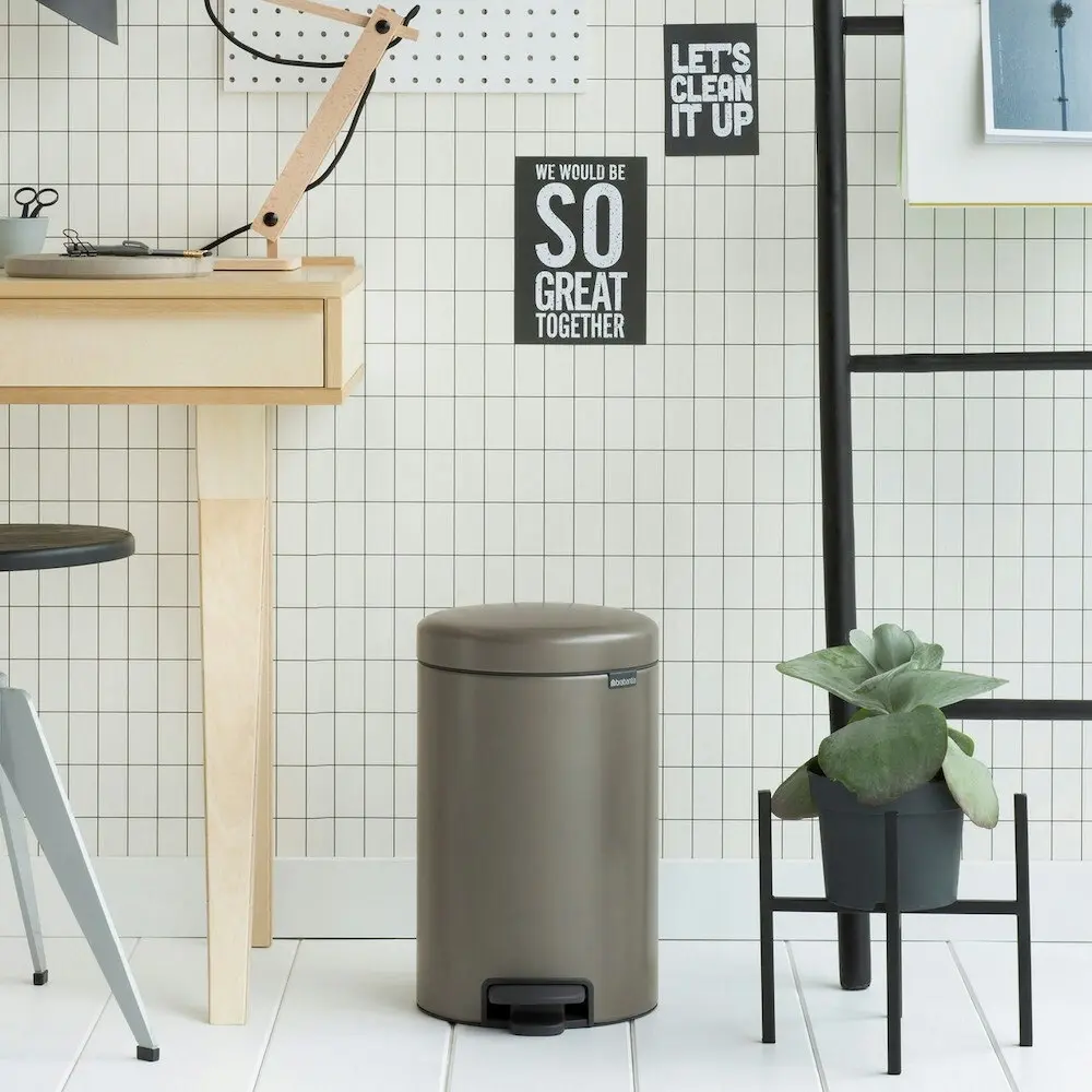 Brabantia Newicon Pedal Bin 12L | Platinum