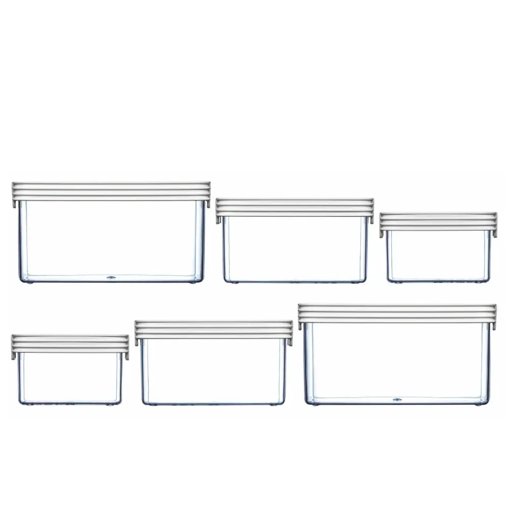 New Clickclack 6 Piece Basic Small Box Set Container Set Air Tight 6pc