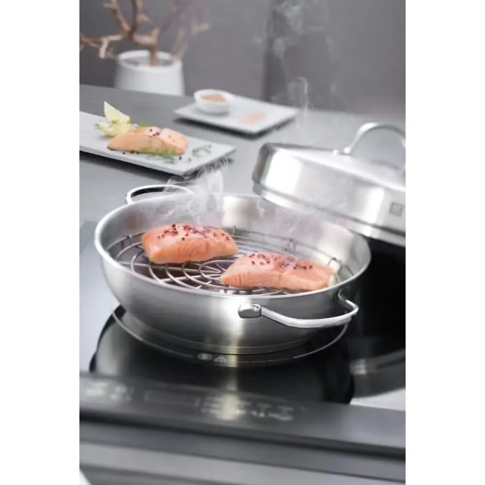 Zwilling Plus 28cm / 4L Smoker Set Plus Roasting Pan w/ Lid | 4pc