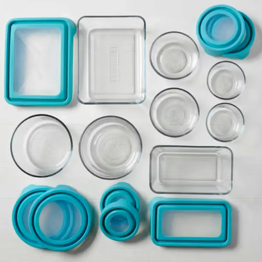 Anchor Hocking 8pc Kitchen Glass Storage Container Set | 8 Piece