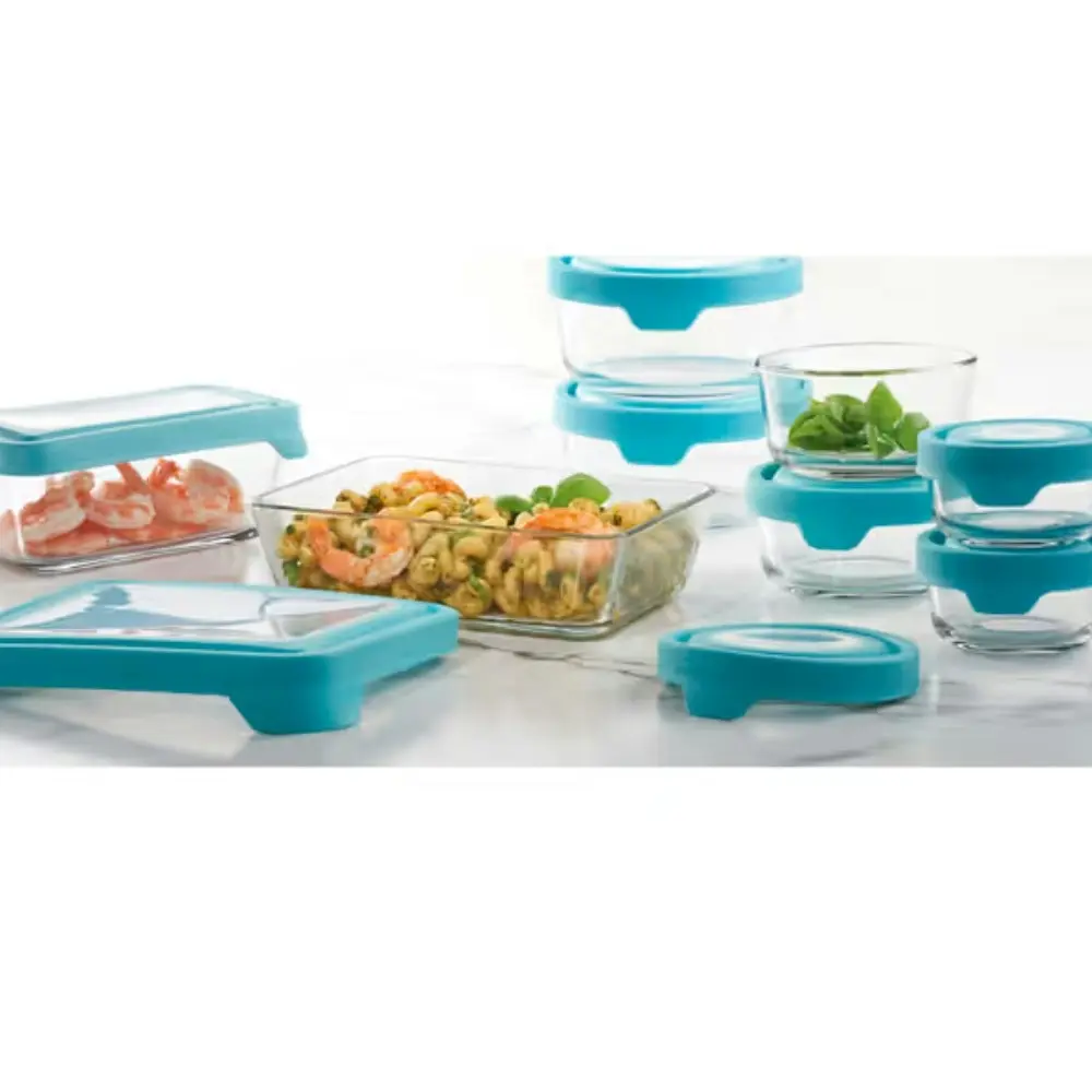 Anchor Hocking 8pc Kitchen Glass Storage Container Set | 8 Piece