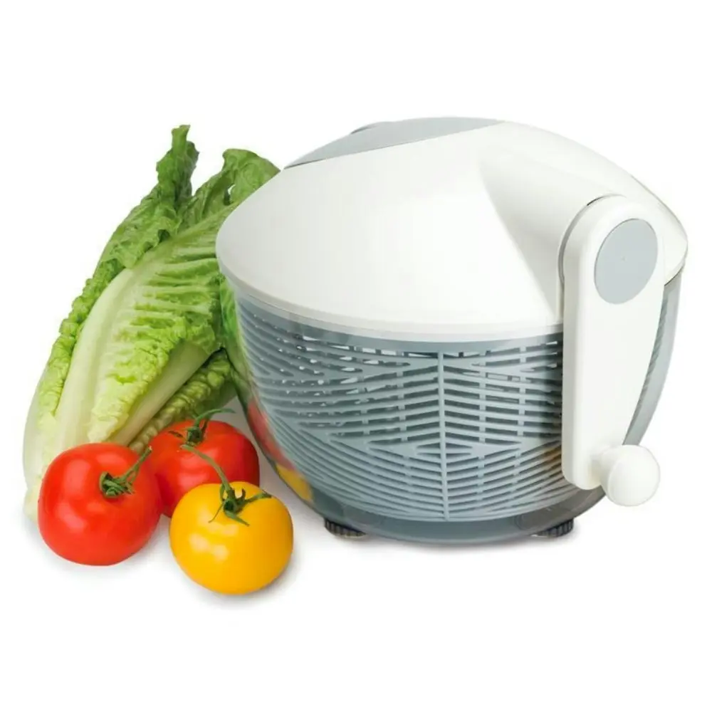 Avanti Salad Spinner W/ Push Break 3.5L | Serving Bowl Lettuce Dryer