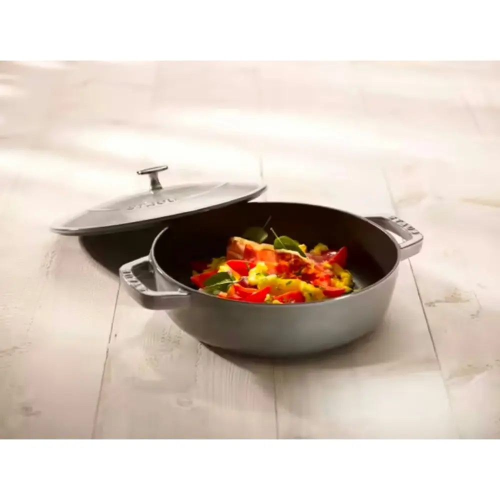 Staub Saute Pan Chisteria Round 26cm | Graphite