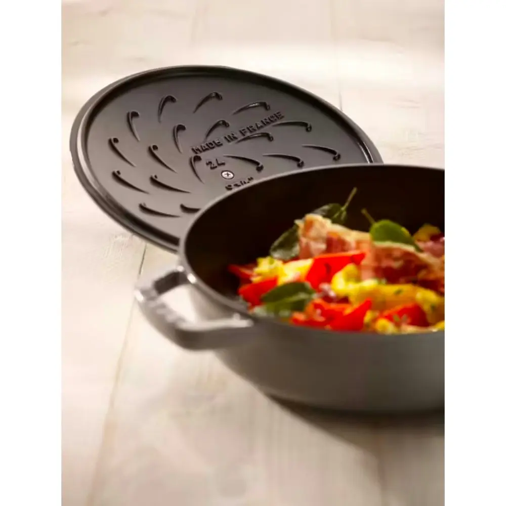 Staub Saute Pan Chisteria Round 26cm | Graphite