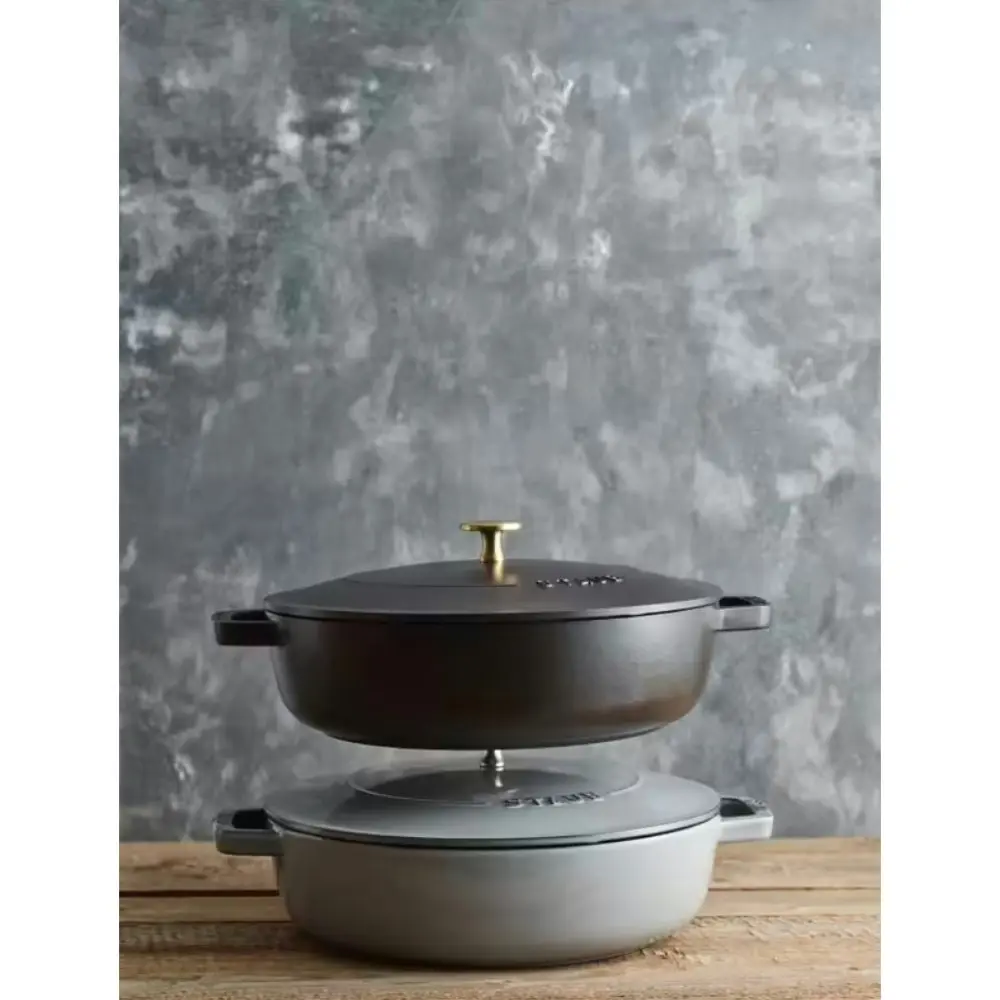 Staub Saute Pan Chisteria Round 26cm | Graphite