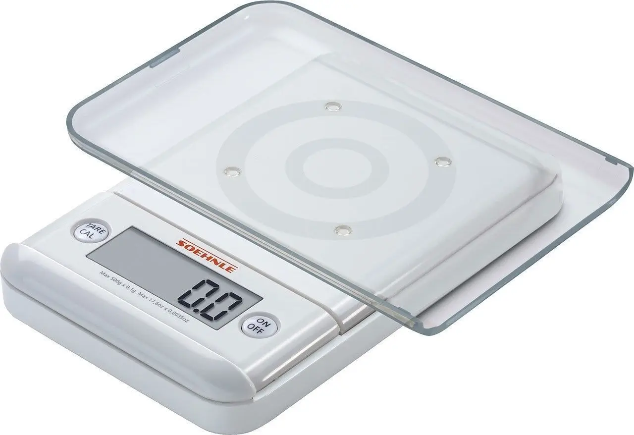 Soehnle Ultra 2.0 Precision Kitchen Scale White | 500g Capacity 66150