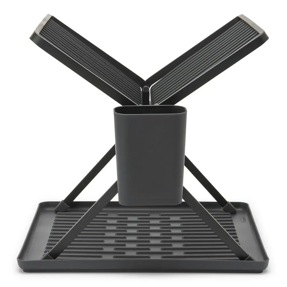 Brabantia Foldable Dish Drying Rack Dark Grey