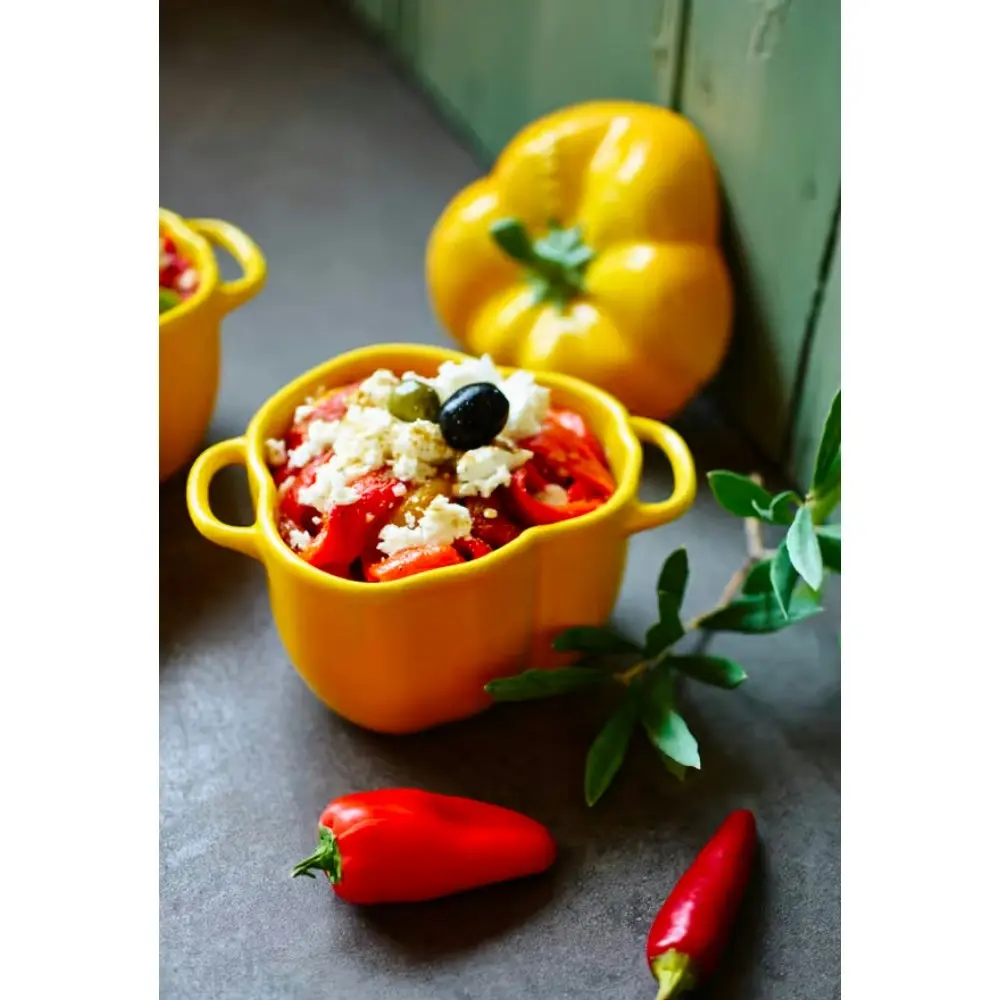 Staub Enamelled Capsicum Cocotte 0.5L - Set of 4