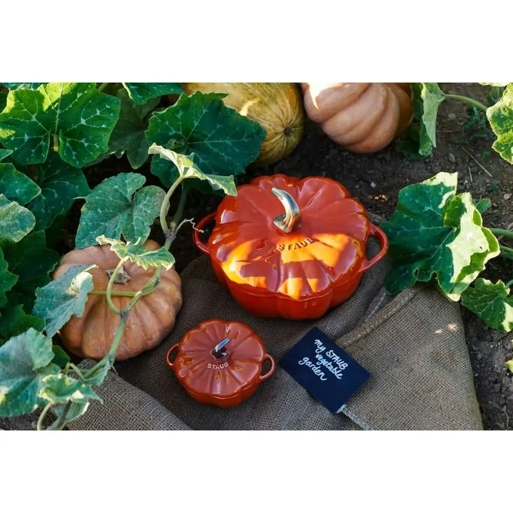 Staub Enamelled Pumpkin Cocotte 0.5L - Set of 4