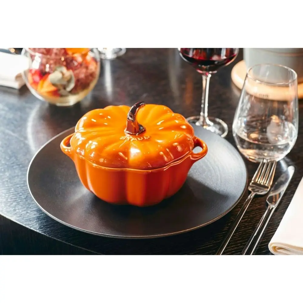 Staub Enamelled Pumpkin Cocotte 0.5L - Set of 4