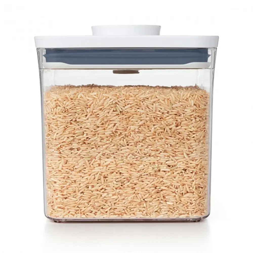 2 x OXO 2.6L POP 2.0 CONTAINER 2600ml AIR TIGHT BIG SQUARE SHORT