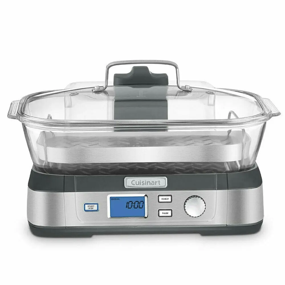 Cuisinart STM-1000A 5L Cookfresh Digital Electric Glass Steamer W/ Tray & Timer