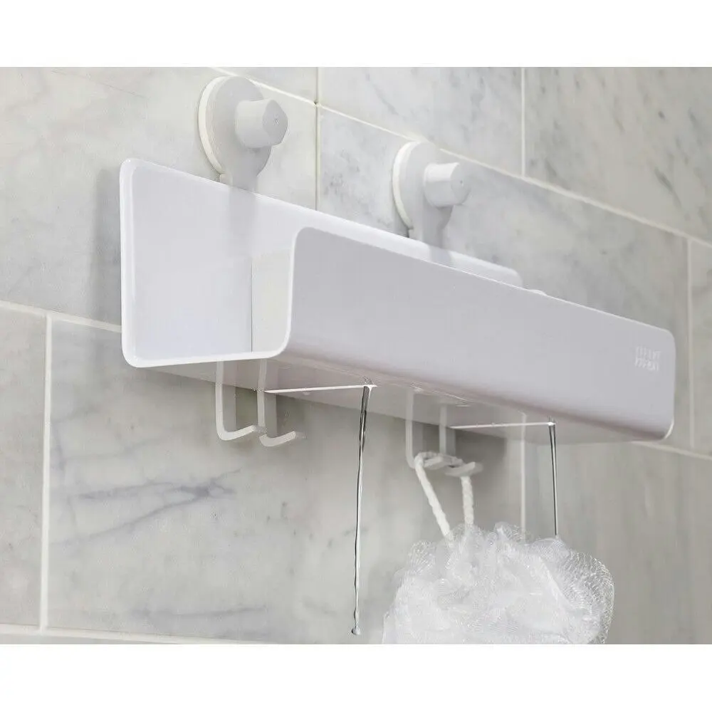 Joseph Joseph EasyStore Large Shower Caddy Removable Mirror | White